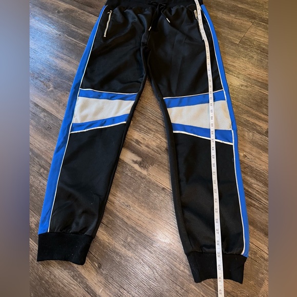 DEMO LITION Mens Matching Set Black Silver Blue Jacket and Joggers size … - Picture 8 of 14